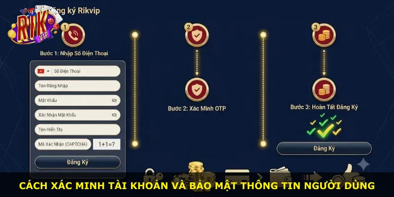 Cách xác minh tài khoản và bảo mật thông tin người dùng