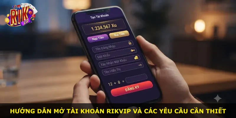 Hướng dẫn mở tài khoản Rikvip và các yêu cầu cần thiết