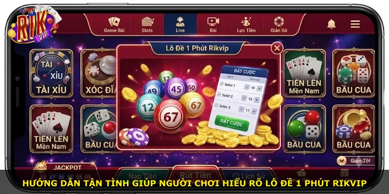 Hướng dẫn tận tình giúp người chơi hiểu rõ lô đề 1 phút Rikvip
