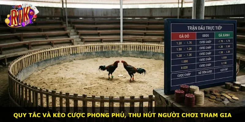 Quy tắc và kèo cược phong phú, thu hút người chơi tham gia