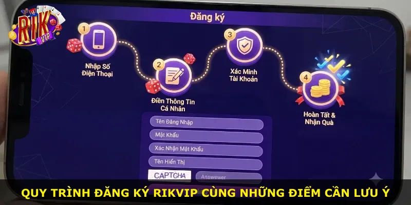 Quy trình đăng ký Rikvip cùng những điểm cần lưu ý